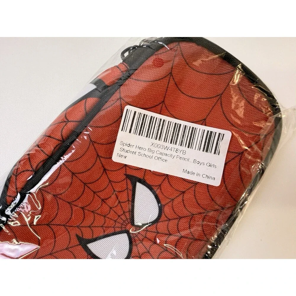 New Marvel Spider Man Pencil Case Boys Girls Spider-Man Hero Bag